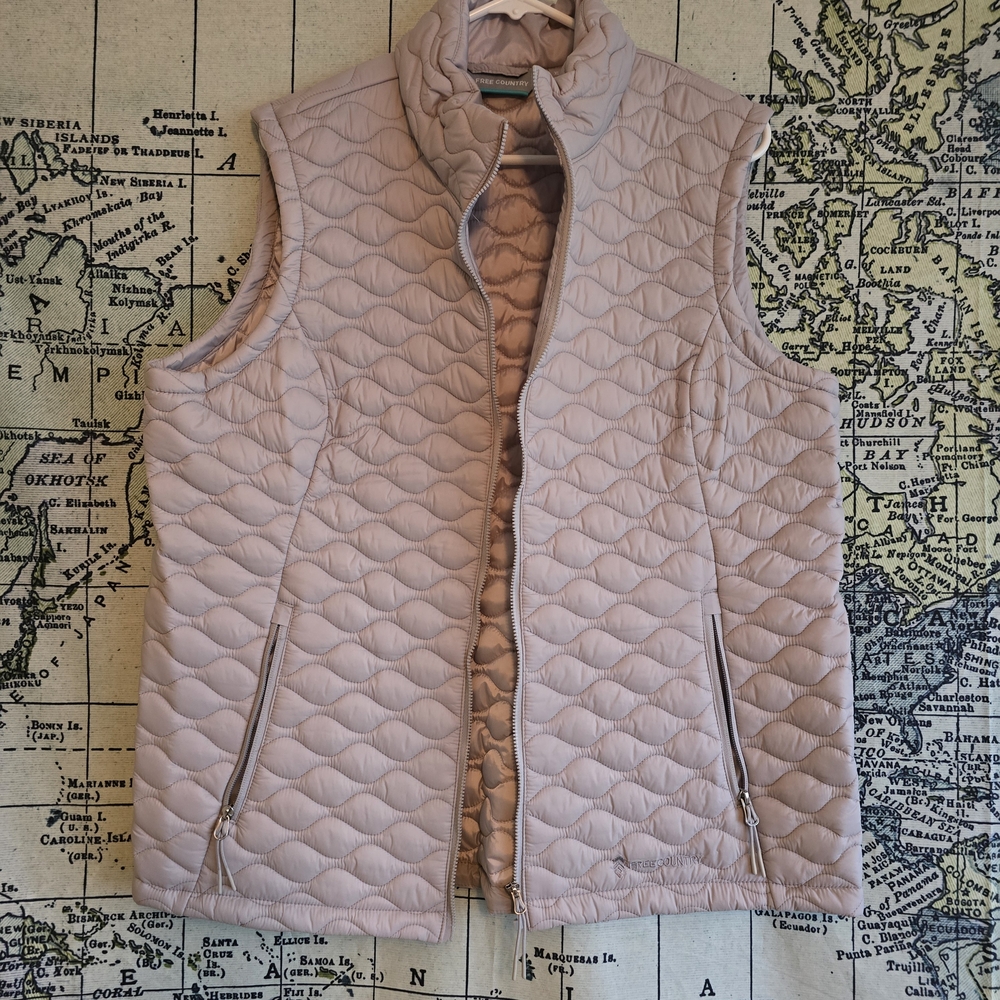 Free Country Women's Quilted Vest - Soft Pink